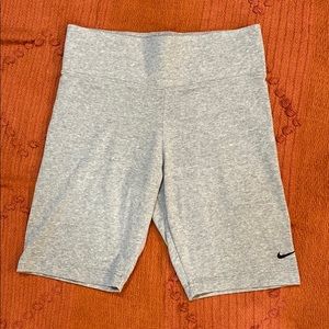 Heather Grey NIKE biker shorts